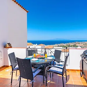 Apartment Bellarosa Sunset Ocean View In With Airco, Garage, Costa Adeje (Tenerife)